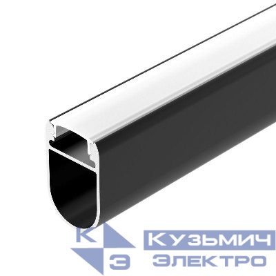 Профиль WARDROBE-1930-2000 ANOD BLACK L2000 алюм. Arlight 054943