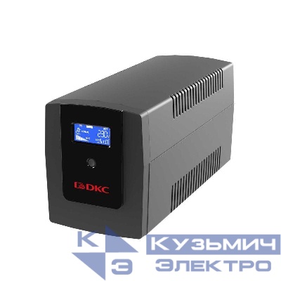 Источник бесперебойного питания ИБП Info LCD 1200В.А IEC C13 (4) USB + RJ45 DKC INFOLCD1200I
