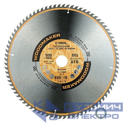 Diamond Industrial Диск пильный по дереву 500x50/32 мм Z=80 ATB WoodMaker Diamond Industrial