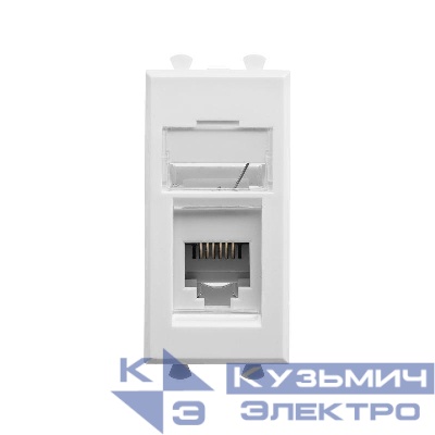 Розетка телефонная 1мод. Avanti "Белое облако" RJ12 модульная DKC 4400311