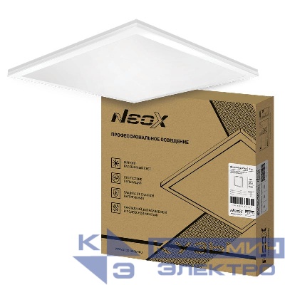 Светильник светодиодный ДВО-02 5065-ОПАЛ 50Вт 6500К 595х595х25 универс. панель NEOX 4690612053066