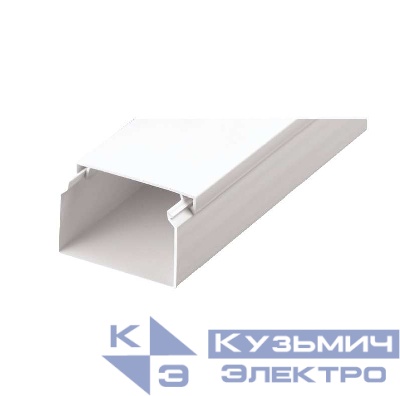 Кабель-канал 60х40 L2000 с двойн. замком пластик Урал Пак КК-19060040-040