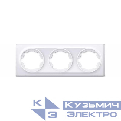 Рамка 3-м Florence бел. 1E52301300 OneKeyElectro 2172784