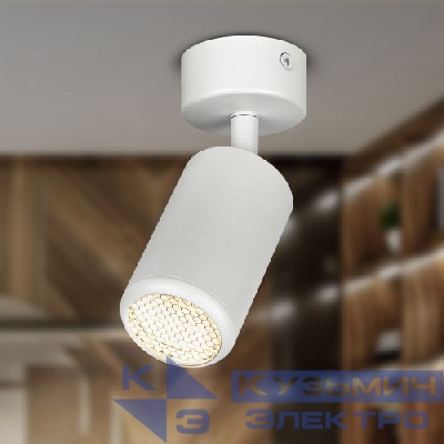 Светильник OL55 MR16 GU10 IP20 WH настен./потолочн. спот бел. Эра Б0061883