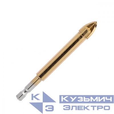 Diamond Industrial Сверло по керамике и стеклу квадро 14 мм GOLD Diamond Industrial