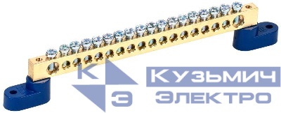 Шина нулевая ШНИ-8х12-18-У2-С на двух угловых изол. IEK YNN10-812-18C2-K07