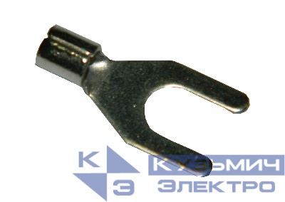 Вилочный кабельный наконечник SNBL 5.5-6 (НВ d=6,4мм) 4-6мм2, неизолированный, 100 шт, NETKO Optima