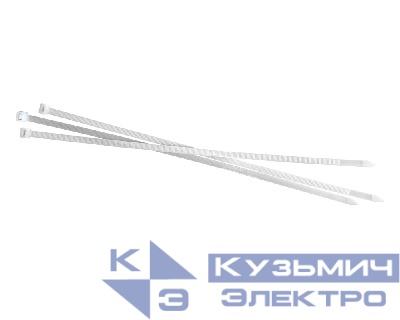 Стяжка нейлоновая 400*7,5 / 100 шт (белая), NETKO Optima "SZ"