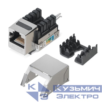 Вставка Keystone Jack RJ45 (8P8C) кат.5E экранир. заделка тип 110 Cabeus 7958c