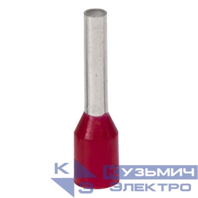 Наконечник-гильза изол. 1кв.мм дл. 8мм кр. (уп.100шт) DKC IF1-08RD