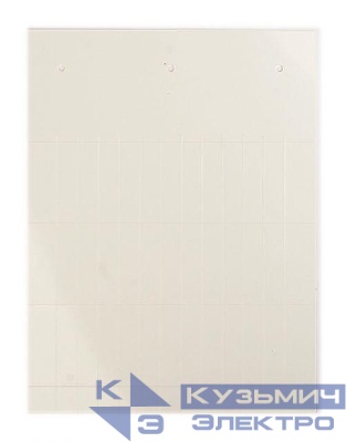 Табличка полужесткая клейкое основание ПВХ-0.5 бел. (уп.550шт) DKC TAS209AW