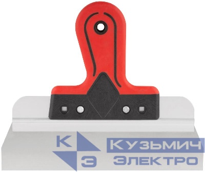 Шпатель фасадный Профи 250мм прорезиненная ручка нерж. сталь КУРС 06423