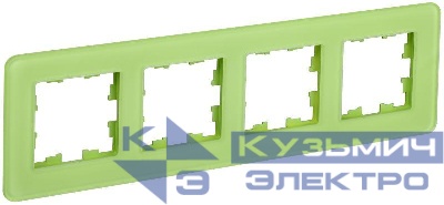 Рамка 4-м BRITE РУ-4-2-Бр стекло эко грин RE IEK BR-M42-G-41-K06
