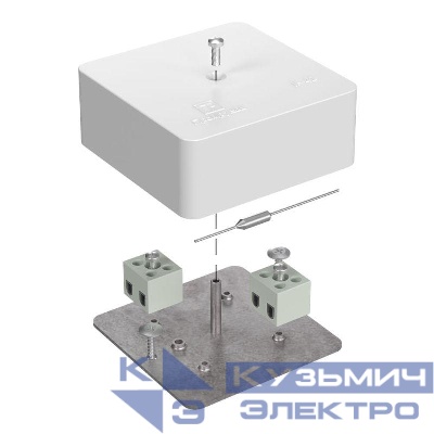 Коробка огнестойкая для кабель-канала 40-0450-FR2.5-4 Е15-Е120 75х75х30 Промрукав 40-0450-FR2.5-4