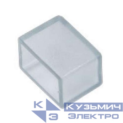 Зажим изолирующий UCW-K14-CLEAR 025 POLYBAG (заглушка) для светодиодной ленты 220В 14-16х7мм прозр. (уп.25шт) Uniel UL-00000871