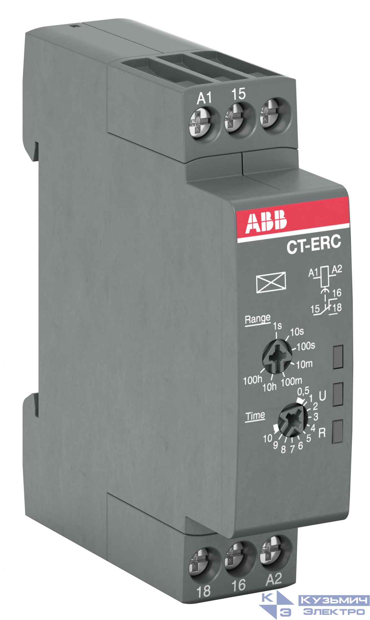 Реле времени CT-ERC.12 компактное (задержка при включ.) 24-48B DC, 24-240B AC (7 1SVR508100R0000