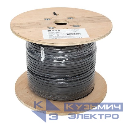Кабель нагревательный саморег. SRL30-2CR 30Вт/м полиолефин 200м EKF SRL30-2CR-200