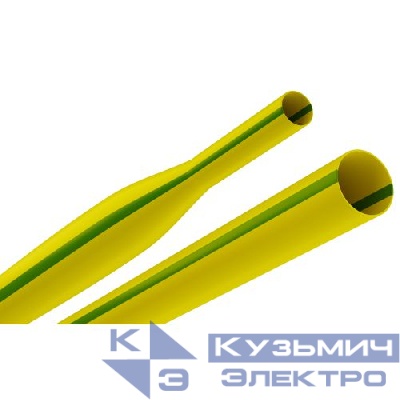 Трубка термоусадочная ТТУ нг-LS 30/15 1м желт./зел. (уп.10шт) Эра Б0067548