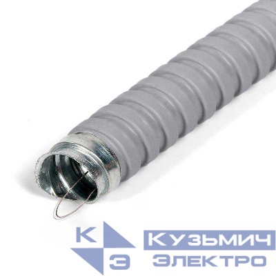 Металлорукав МРПИнг 25 с протяжкой сер. (уп.50м) Fortisflex 88311