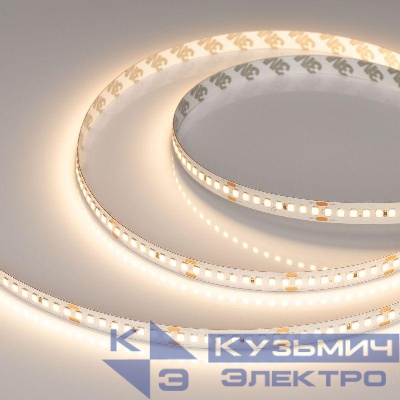 Лента светодиодная RT-A192-10mm 24V Warm 3000К 17.6Вт/м IP20 2835 высок. эффект. 150лм/Вт (уп.5м) Arlight 038775