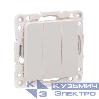 Выключатель 3-кл. Стокгольм 10А механизм бел. PROxima EKF EYV10-024-10