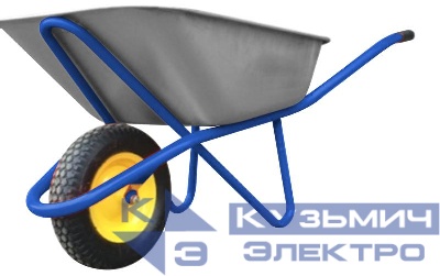 Тачка строительная 100л грузоподъемность 180кг КУРС 77609