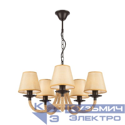 Люстра Corda 60Вт E14х5 IP20 Freya FR4402-PL-05-GB