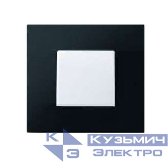 Рамка 1-м Simon27 Play арктик черн. Simon 2700617-086