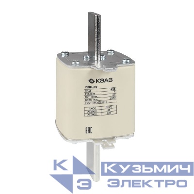 Вставка плавкая ППН 39 315А X3 габарит 3 УХЛ3 КЭАЗ 111398