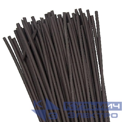 Трубка термоусадочная ТУТ нг 4/2 черн. 1м (уп.100м) PROxima EKF tut-4-b-1m