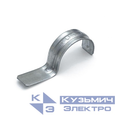 Скоба крепежная однолапковая СМО d31-32мм для монтажн. пистолета без отверст. метал. (уп.50шт) Промрукав PR08.2795