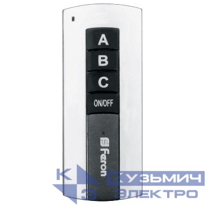 Выключатель дистанционный TM76 230В 1000Вт 3-х канальный 30м с пультом управления FERON 23345