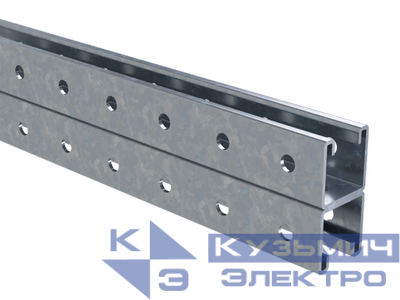 Профиль С-образный двойной 41х41 L500 сталь 2.5мм гор. оцинк. DKC BPD4105HDZ