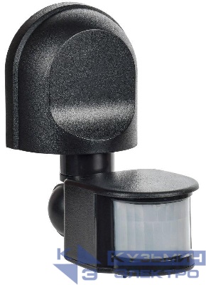 Детектор движения ДД 008 1100Вт угол обз. 180град. дальн. 12м IP44 черн. IEK LDD10-008-1100-002