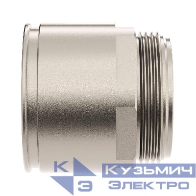 Муфта труба-коробка d50мм IP66/IP67 М50х1.5 никелир. латунь DKC 6111-A50