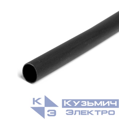 Трубка термоусадочная ТНТ-60/30 в метровой нарезке черн. (уп.5м) КВТ 84327