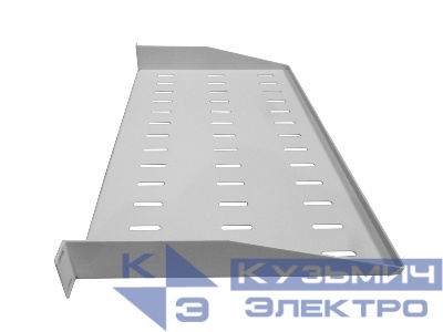 Полка консольная 1U, глубина 270, без крепежа, серая