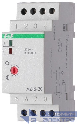 Фотореле AZ-B-30-зонд Плюс (выносной фотодатчик "Плюс" монтаж на DIN-рейке 3 модуля 230В 30А 1Z IP20) F&F EA01.001.015