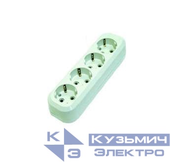 Колодка удлинителя 4-м с заземл. Makel MGP151