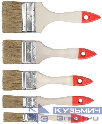 Набор кистей "Оптима" 19; 25; 38; 50; 63мм (5 предметов) КУРС 00915