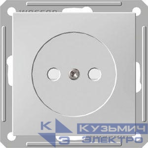 Розетка 1-м СП W59 16А IP20 без заземл. защ. шторки механизм бел. SE RS16-151-1-86