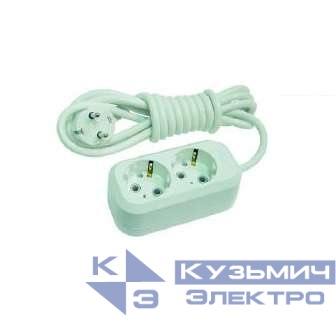 Удлинитель 2х3м с заземл. 16А IP20 Makel MGP113