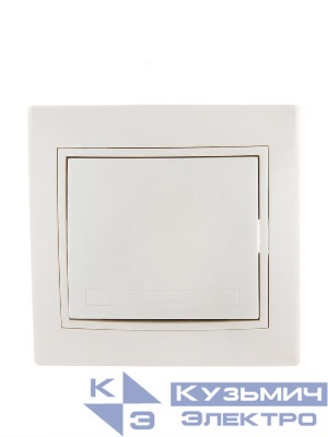 Выключатель 1-кл. СП Mira 10А IP20 со вставкой жемчуж./бел. перламутр. LEZARD 701-3030-100