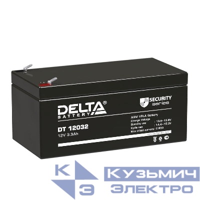 Аккумулятор ОПС 12В 3.3А.ч DT 12032 Delta 4614010040005