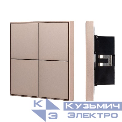 Панель кнопочная KNX-304-23-IN Champagne (BUS Frame) (IP20 металл) INTELLIGENT ARLIGHT 039669
