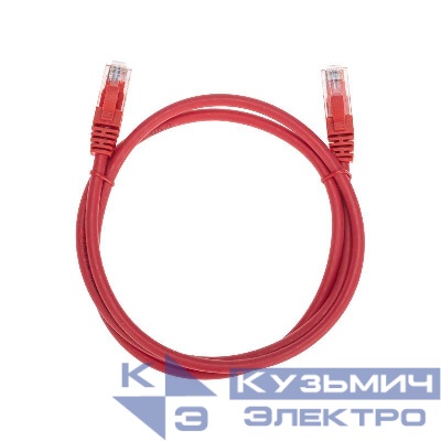 Патч-корд U/UTP CAT 6 RJ45-RJ45 26AWG LSZH красн. 1м Rexant 02-0293-1