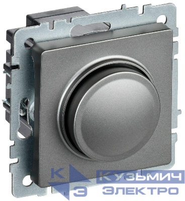 Светорегулятор СП BRITE пов-наж. 600Вт СС10-1-0-БрС механизм сталь IEK BR-D20-0600-K46