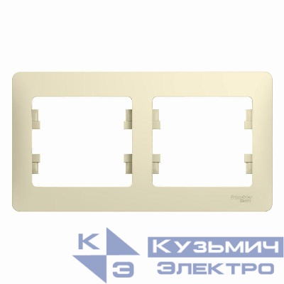 Рамка 2-м Glossa горизонт. беж. SE GSL000202