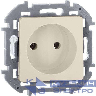 Розетка 1-м СП Inspiria 16А IP20 250В 2P механизм сл. кость IEK 673711