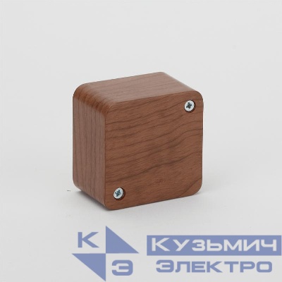 Коробка распределительная ОП 55х55х32мм IP40 дуб (темн. основа) Ruvinil 65002-08М
